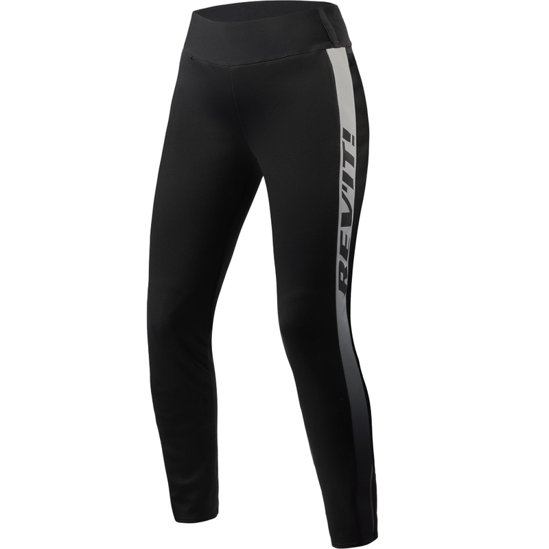 Leggings de moto longs pour femmes Revit Talia, noir et blanc