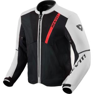 Blouson de moto Revit GT-R 4 Air noir et blanc