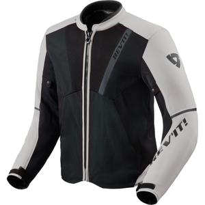 Blouson de moto Revit GT-R 4 Air argent-noir