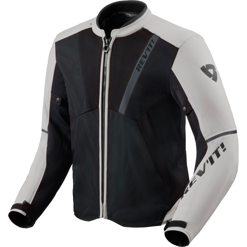 Blouson de moto Revit GT-R 4 Air argent-noir
