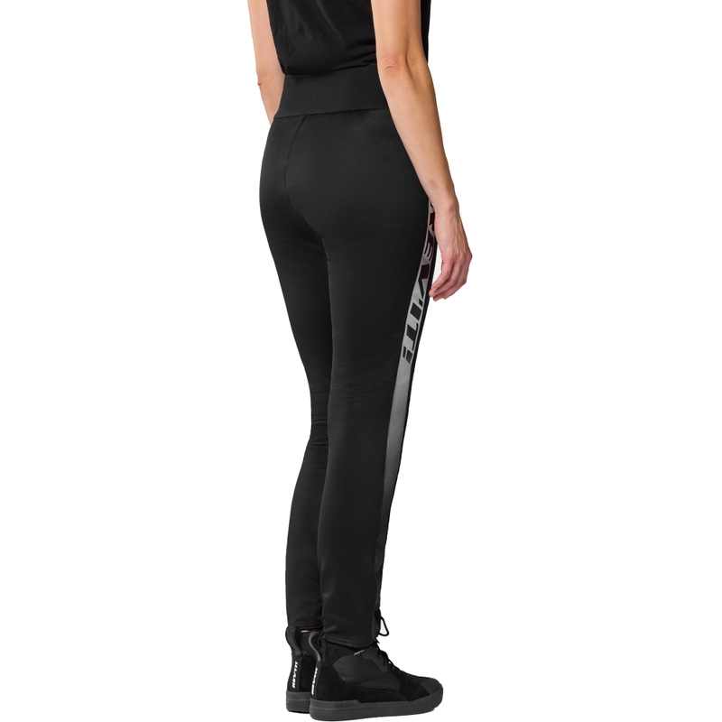 Leggings de moto courts pour femmes Revit Talia, noir et blanc