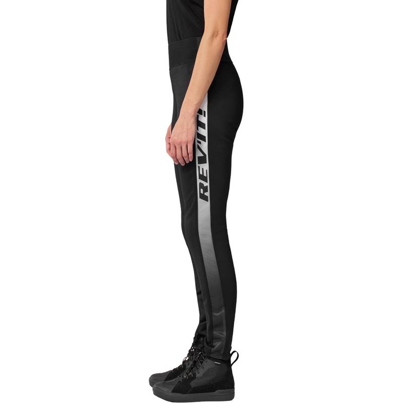 Leggings de moto pour femmes Revit Talia, noir et blanc