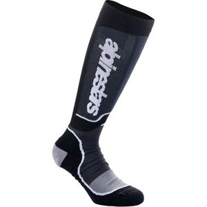 Chaussettes Alpinestars MX Plus pour enfant, noir et blanc