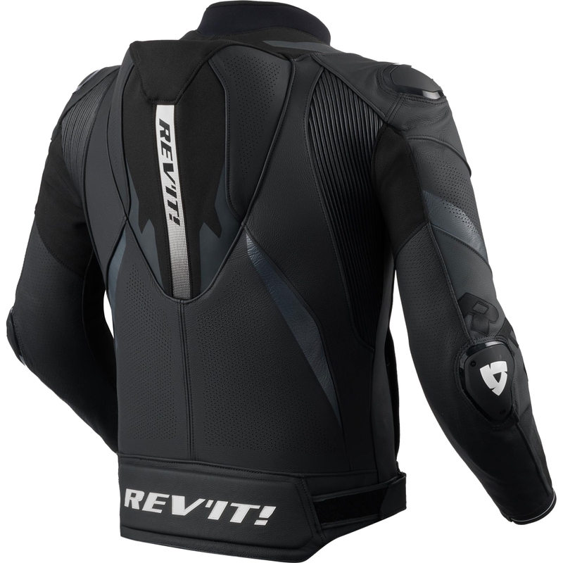 Blouson de moto en cuir Revit Hyperspeed 3 PRO noir anthracite