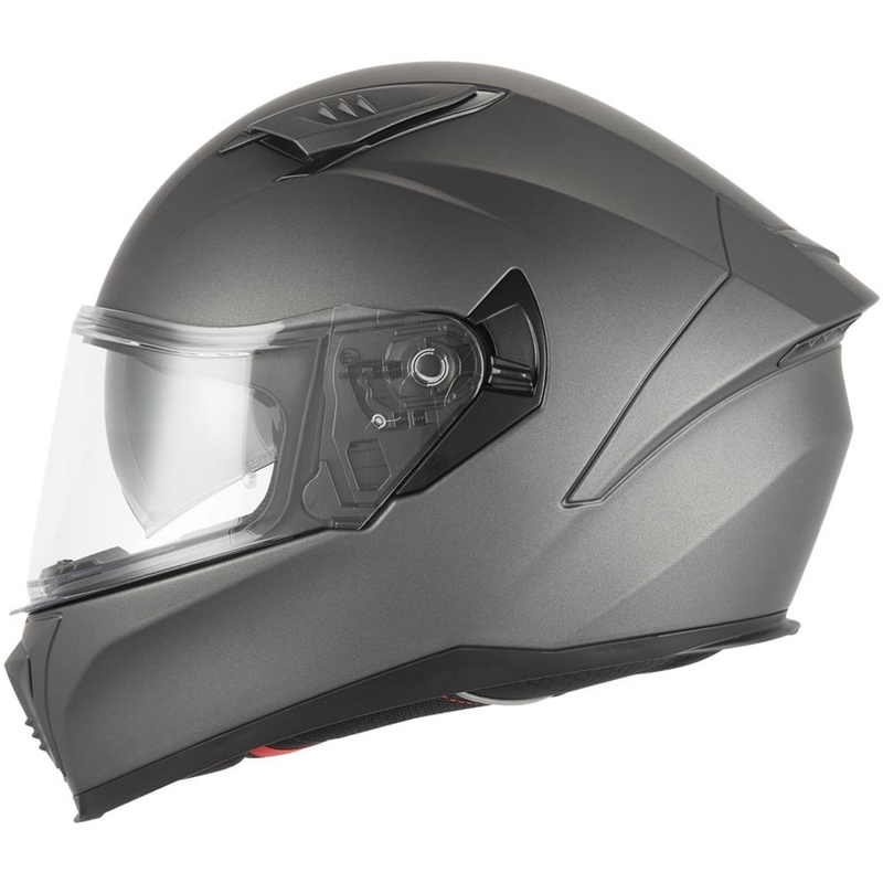 Casque intégral de moto NOX N402, titane mat