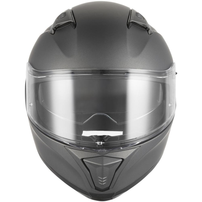 Casque intégral de moto NOX N402, titane mat