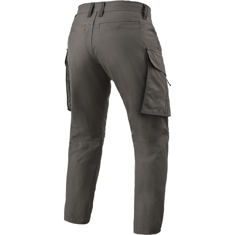 Pantalon de moto Revit Cargo Tristan fuselé extra court, vert olive foncé