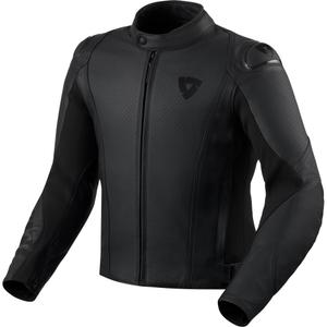 Veste de moto en cuir noir Revit Quadratic