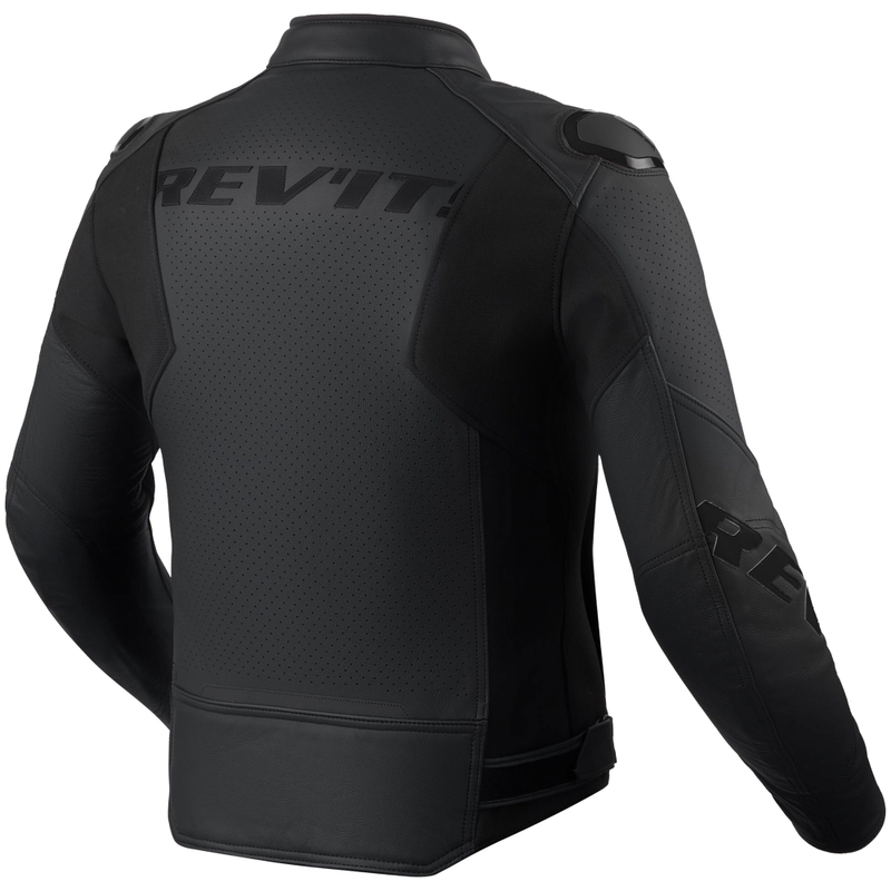 Veste de moto en cuir noir Revit Quadratic