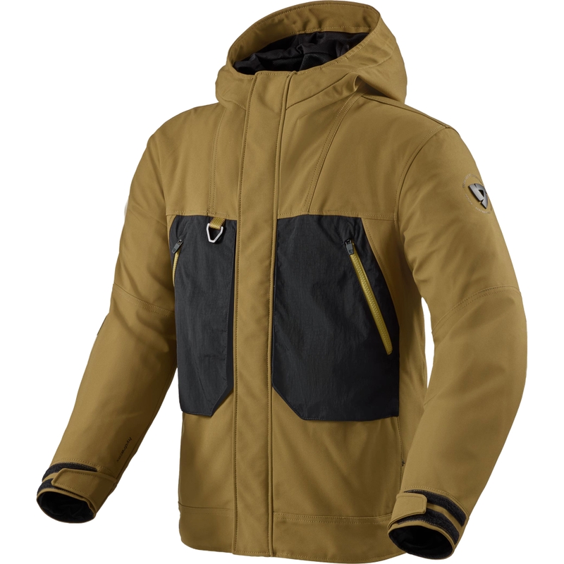 Veste de moto Revit Entropy H2O marron-noir