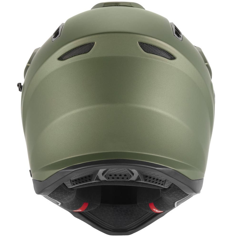 Casque de moto enduro NOX N350 vert kaki