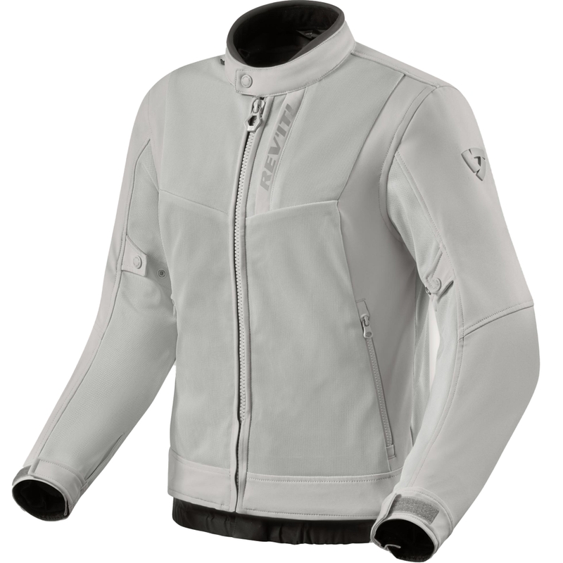 Veste de moto pour femme Revit Highcrest argentée