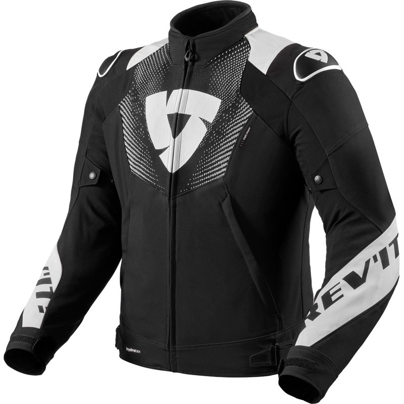 Veste de moto Revit Hyperspeed 3 H2O noir et blanc