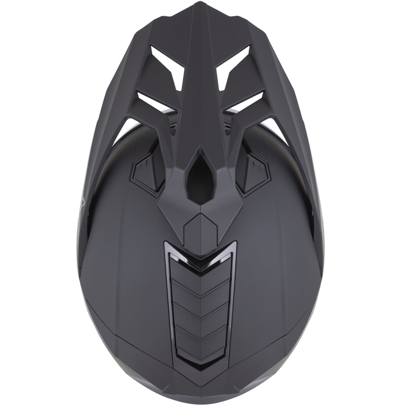 Casque de moto enduro ZED XD1 noir mat-gris foncé