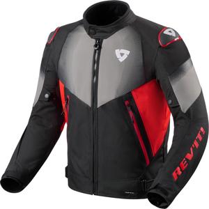 Veste de moto Revit Control H2O noire et rouge