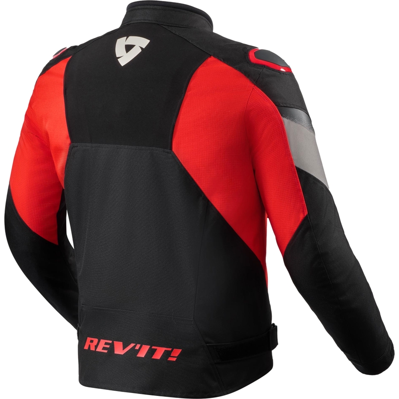 Veste de moto Revit Control H2O noire et rouge