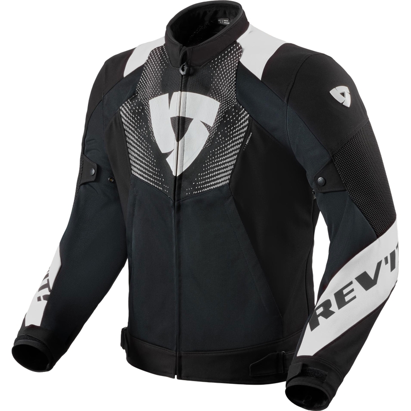 Blouson de moto Revit Hyperspeed 3 GT Air noir et blanc