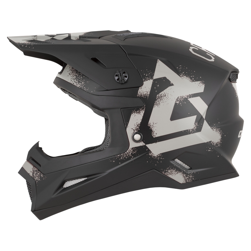 Casque de motocross Cassida Cross Cup 2 Crew, noir mat sable