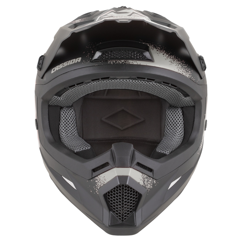 Casque de motocross Cassida Cross Cup 2 Crew, noir mat sable