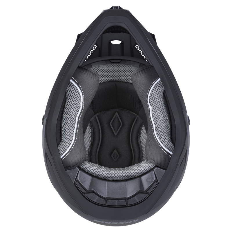 Casque de motocross Cassida Cross Cup 2 Crew, noir mat sable