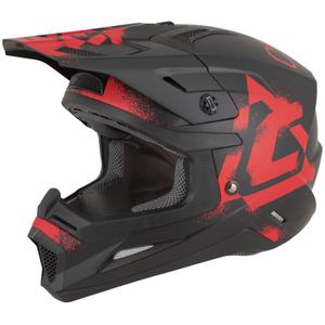 Casque de motocross Cassida Cross Cup 2 Crew noir mat-rouge