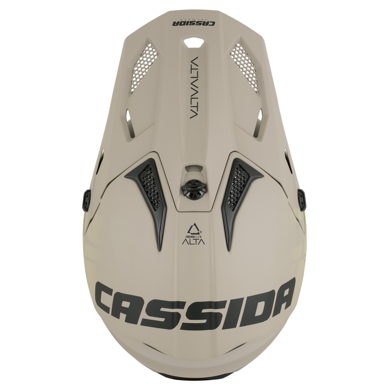 Casque de motocross enfant Cassida Cross Cup 2 Alta Junior gris sable mat