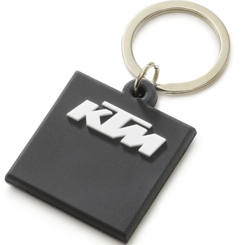 Porte-clés KTM en caoutchouc noir