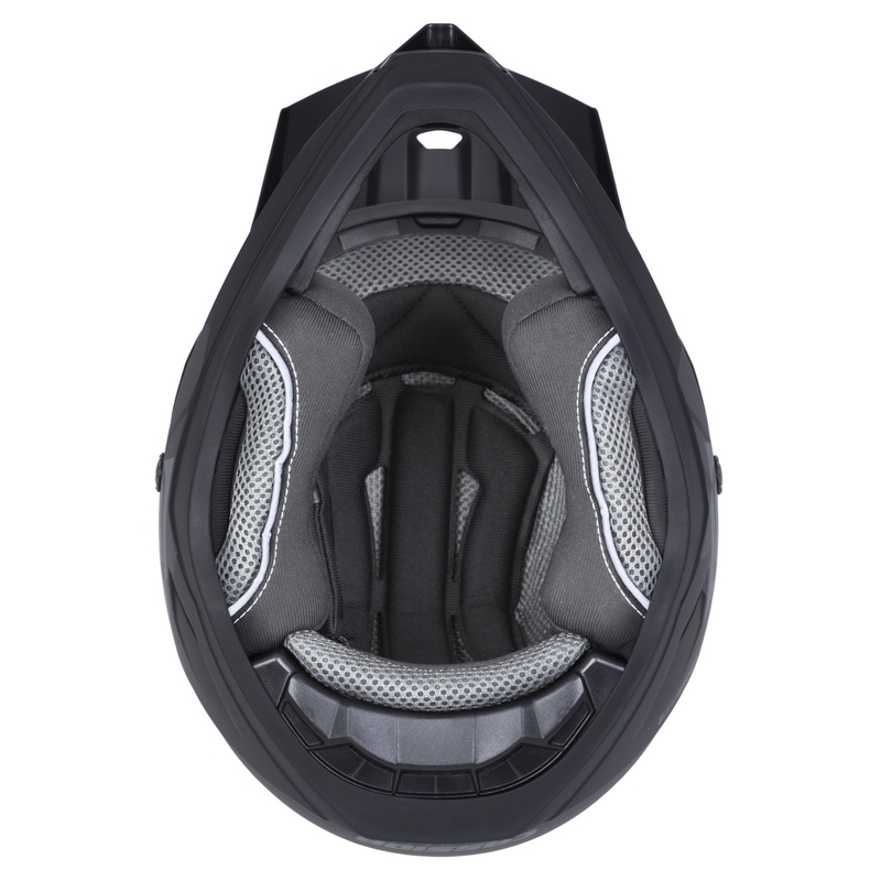 Casque de motocross enfant Cassida Cross Cup 2 Crew Junior noir mat-bleu