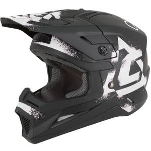 Casque de motocross enfant Cassida Cross Cup 2 Crew Junior noir et blanc mat