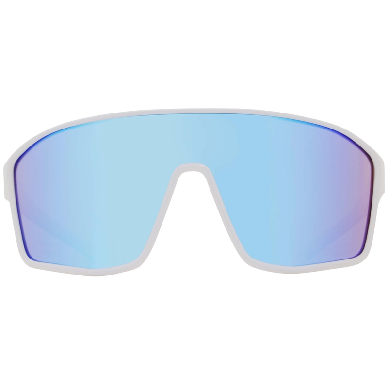 Lunettes de soleil Red Bull Spect Daft blanches à verres bleus
