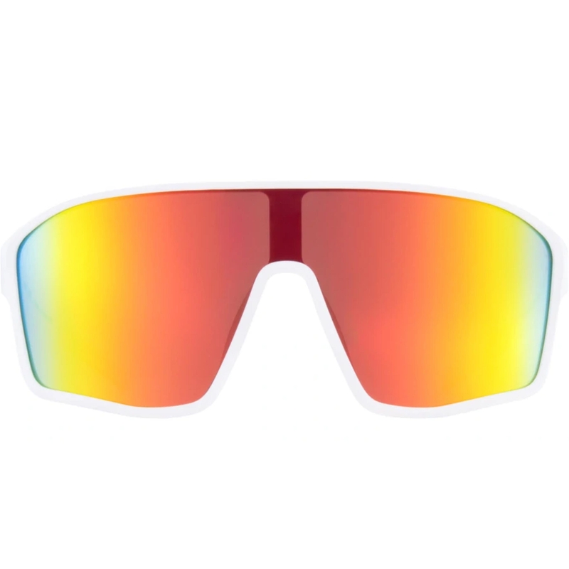 Lunettes de soleil Red Bull Spect Daft blanches avec verres rouge-orange