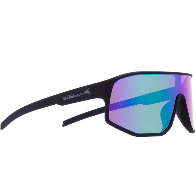 Lunettes de soleil Red Bull Spect Dash noires avec verres vert-violet