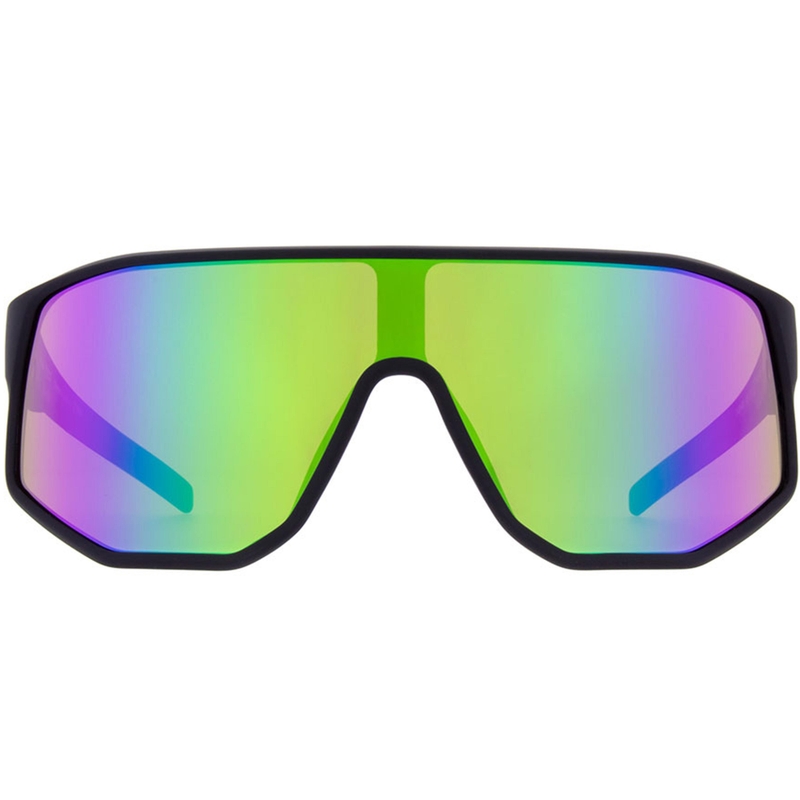Lunettes de soleil Red Bull Spect Dash noires avec verres vert-violet