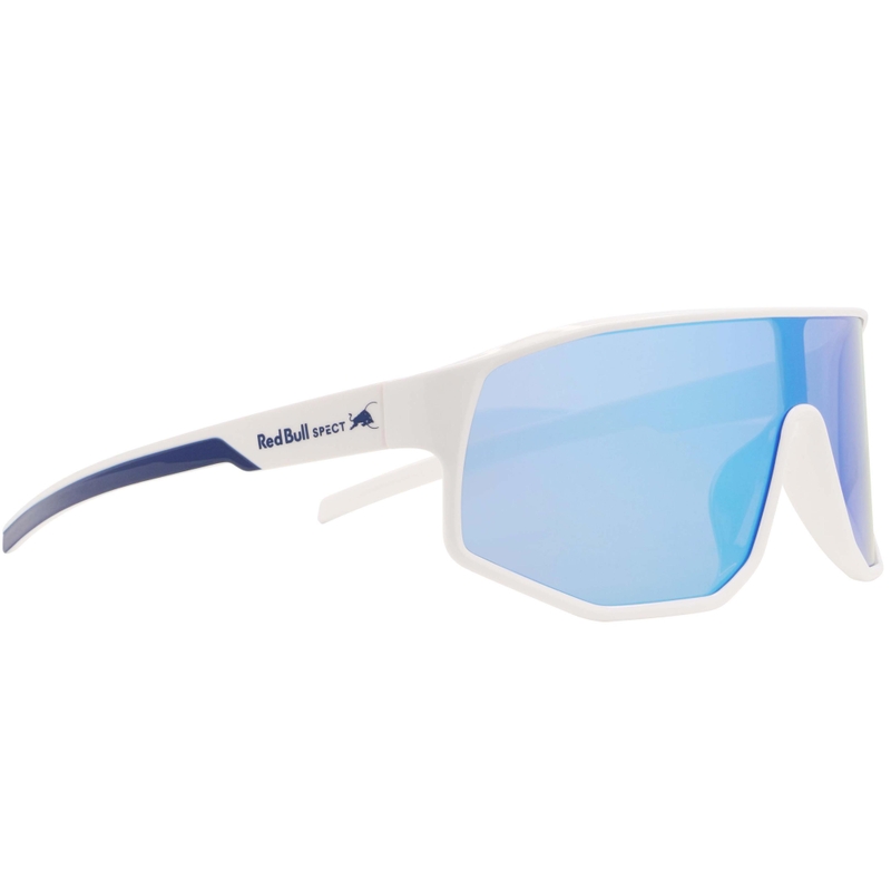 Lunettes de soleil Red Bull Spect Dash blanches à verres bleus