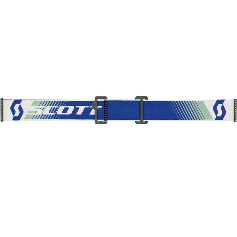 Lunettes de motocross SCOTT Fury CH bleu-vert avec verres en plexiglas vert miroir