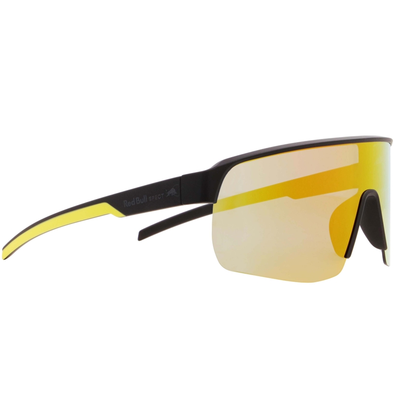 Lunettes de soleil Red Bull Spect Dakota noires avec verres bleu-jaune