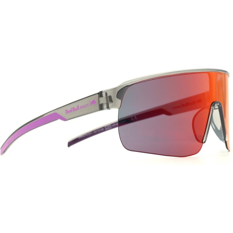 Lunettes de soleil Red Bull Spect Dakota grises à verres violets