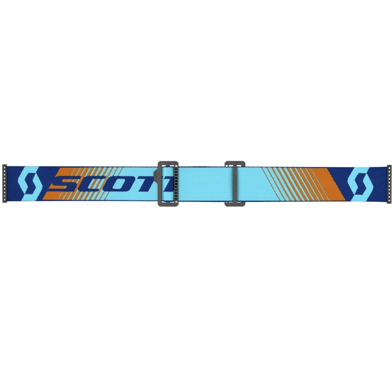 Lunettes de motocross SCOTT Fury WFS bleu-orange avec verres en plexiglas transparents