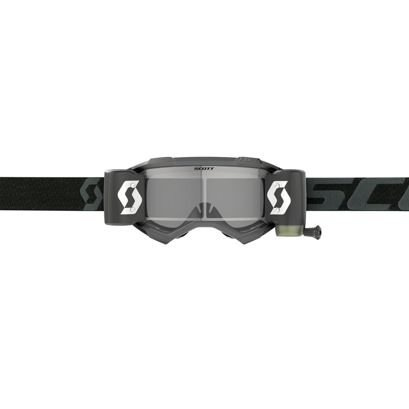 Lunettes de motocross SCOTT Fury WFS noires avec verres en plexiglas transparents