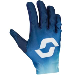 Gants de motocross SCOTT 250 SWAP EVO bleu et blanc