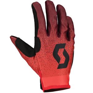 Gants de motocross SCOTT 350 DIRT EVO rouge et noir