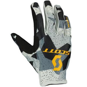 Gants de motocross SCOTT 350 FURY EVO camouflage gris-jaune