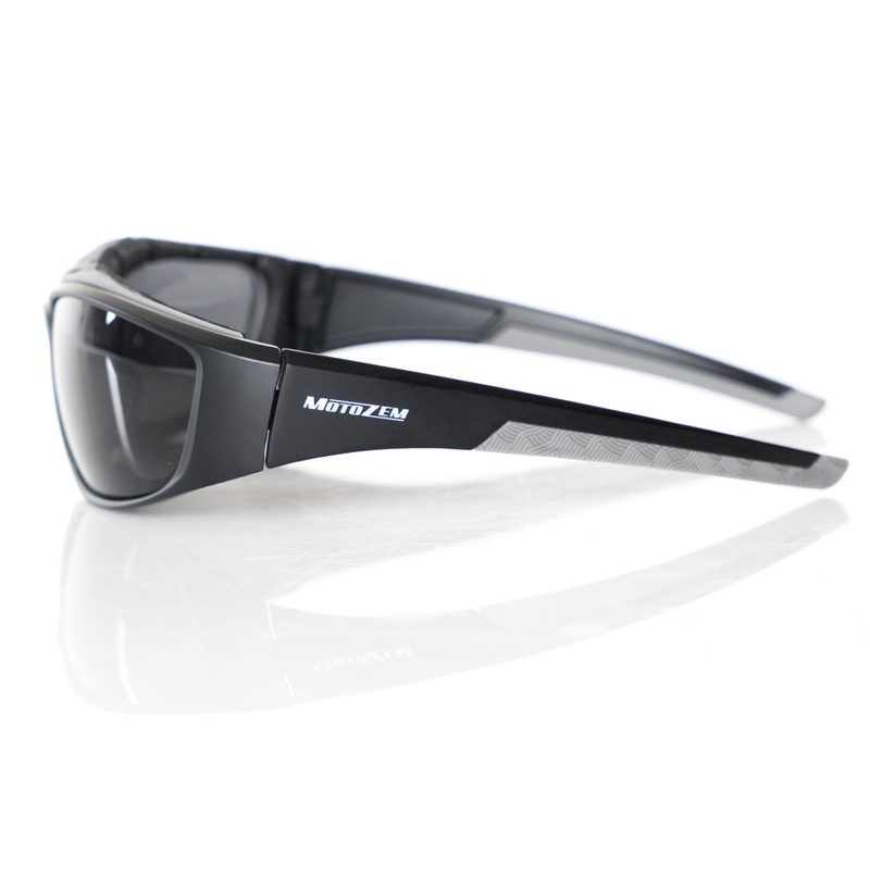 Lunettes de soleil pour casques ouverts MotoZem Forma noires