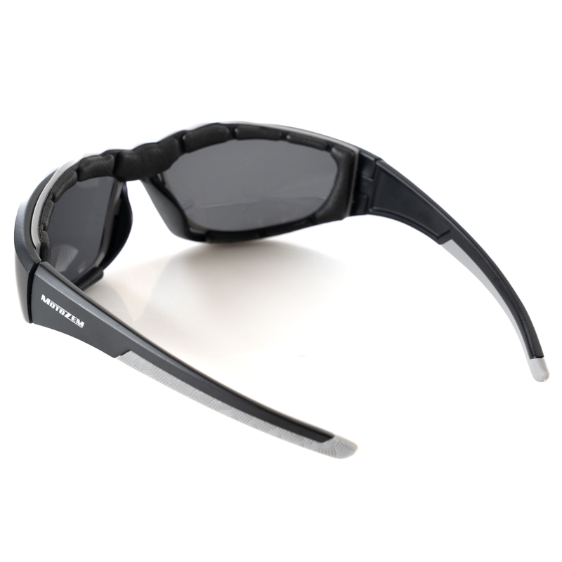 Lunettes de soleil pour casques ouverts MotoZem Forma noires