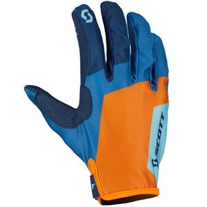 Gants de motocross SCOTT 350 RACE EVO bleu-orange