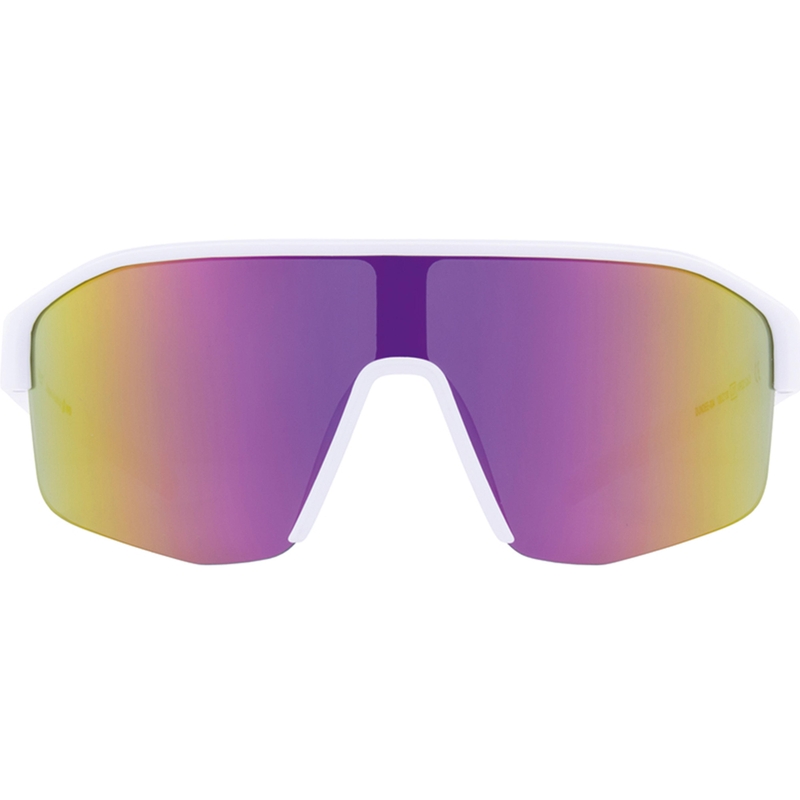 Lunettes de soleil Red Bull Spect Dundee blanches avec verres rouge-jaune