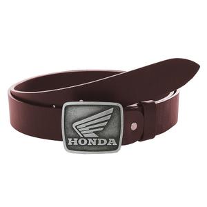 Ceinture moto en cuir avec boucle Honda marron