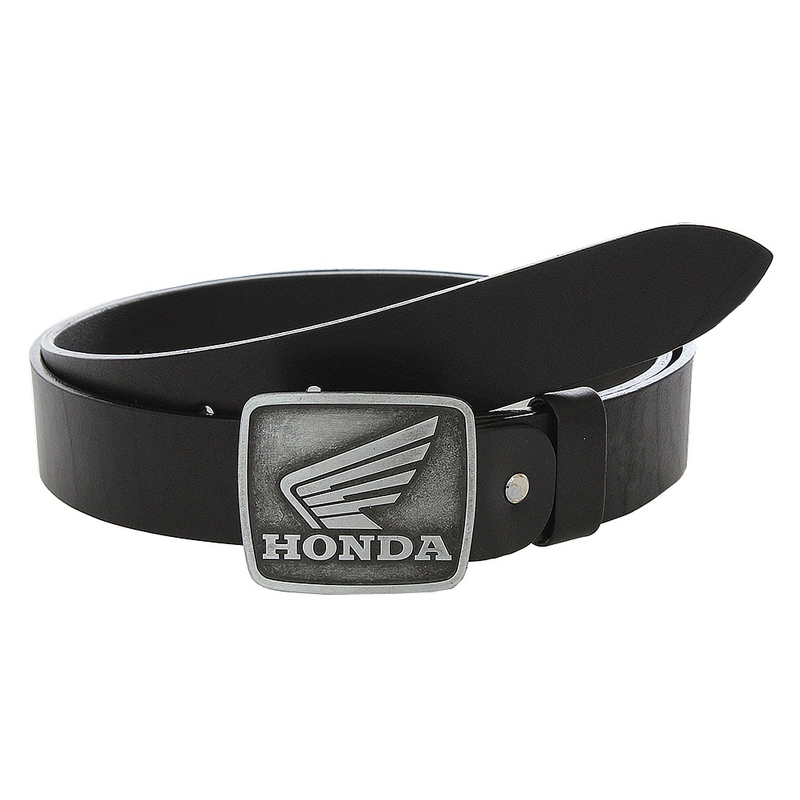 Ceinture moto en cuir avec boucle Honda