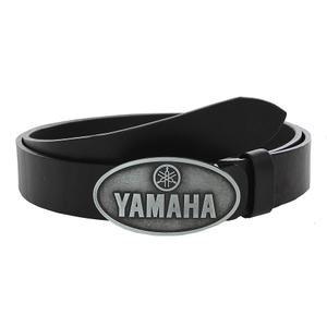 Ceinture moto en cuir avec boucle Yamaha