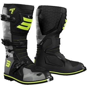 Bottes de moto pour enfants Shot Race 2 camo-fluo yellow